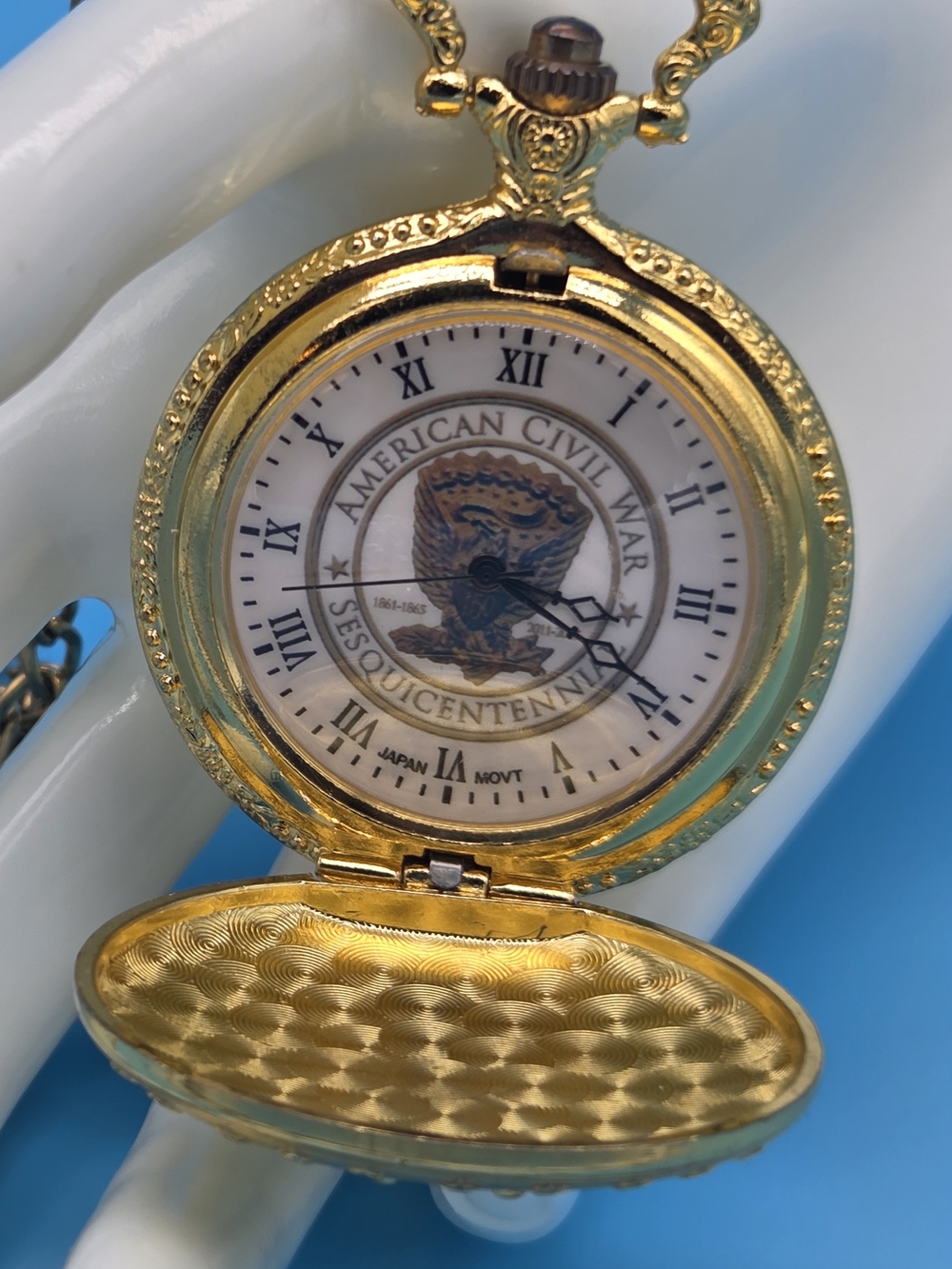 Gold American Civil War Sesquicentennial Pocket Watch - Unbranded